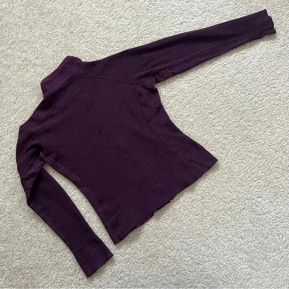 Mountain Hardwear Sarafin Cardigan Full Zip Sweater Women Sm Wool Blend Purple - Picture 6 of 16